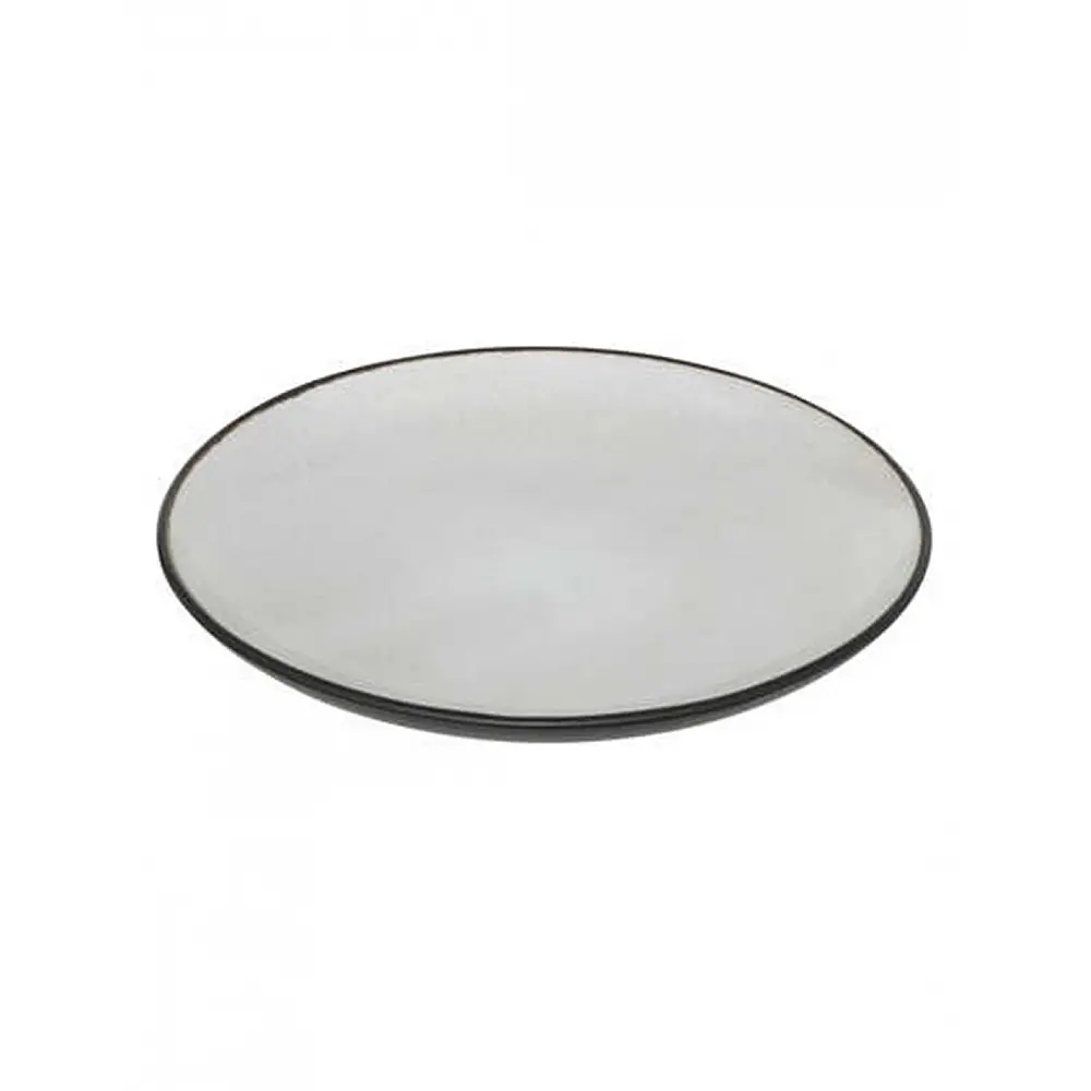 Πιάτο γλυκού STONEWARE ασπρο -μαύρο Φ21cm Πιάτο γλυκού STONEWARE ασπρο -μαύρο Φ21cm