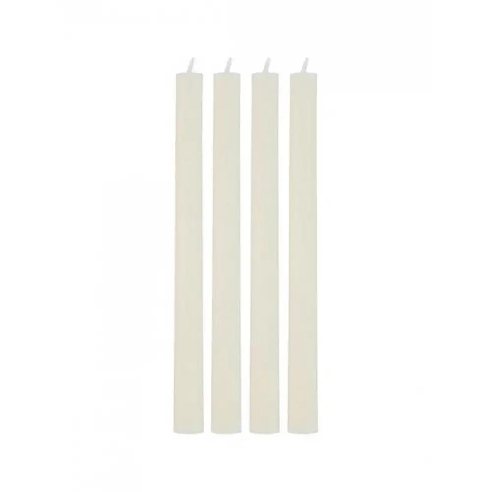 Κεριά κηροπηγίου εκρού 4τμχ 8,8x2,3x25,5cm