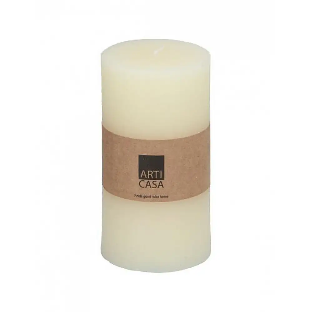 Κερί κορμός κρεμ Φ7 Η13cm