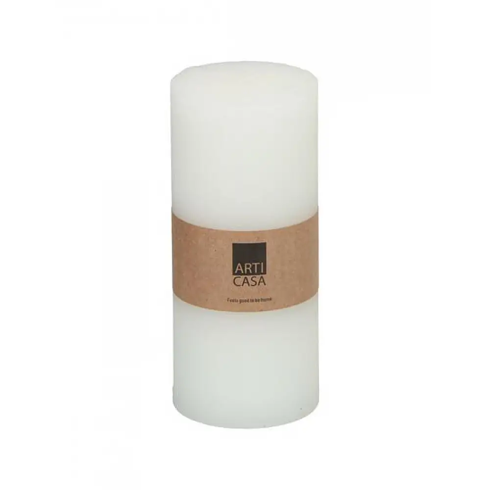 Κερί κορμός λευκό Φ7 Η13cm