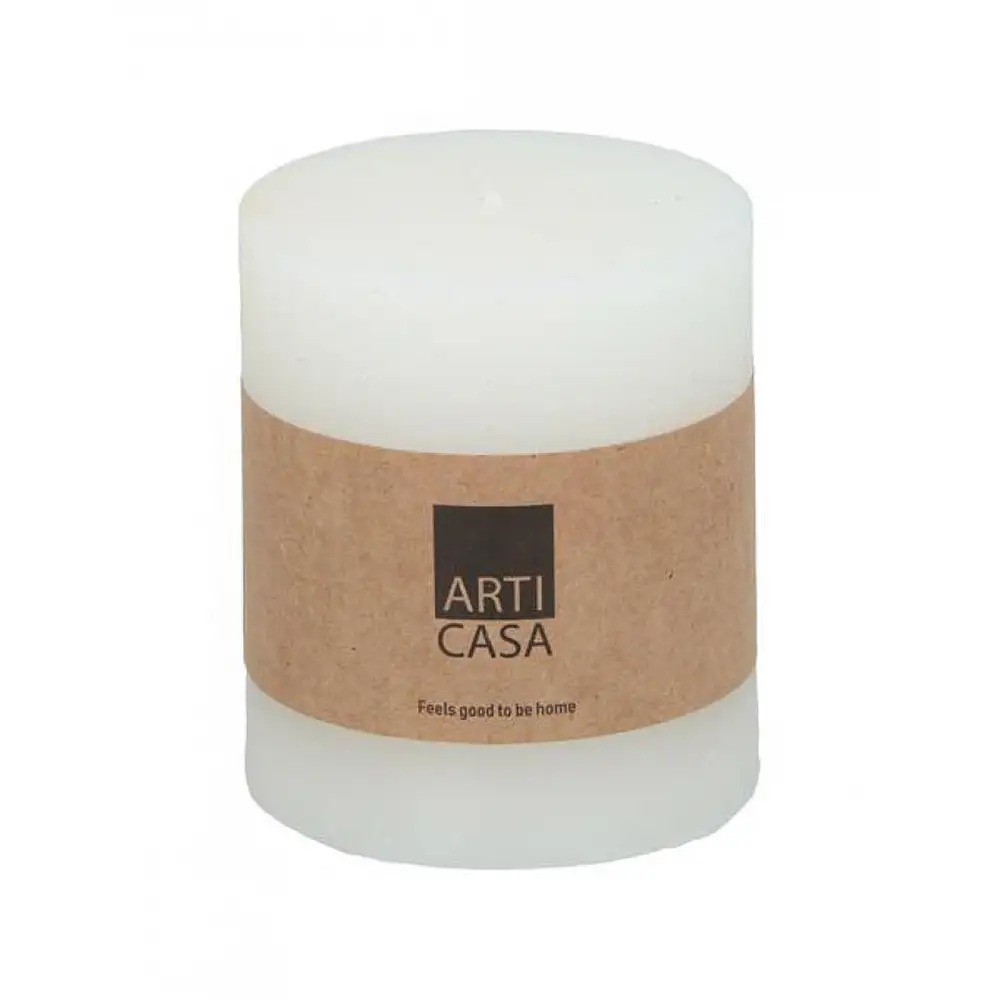 Κερί κορμός λευκό Φ7 Η16cm