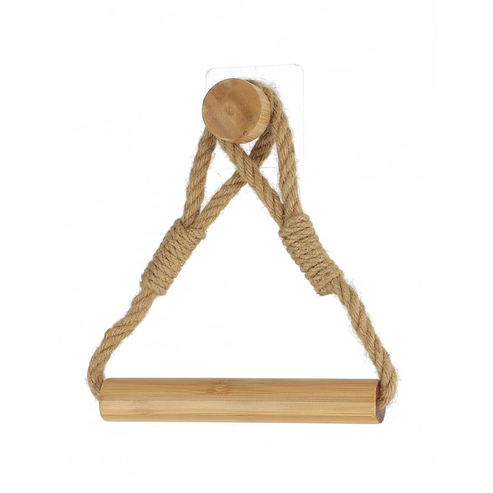 Βάση για χαρτί υγείας bamboo με σχοινί/sticker 28x20cm