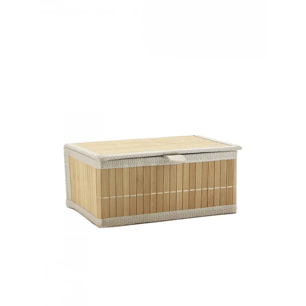 Καλάθι bamboo φυσικό χρώμα  34X26X16cm