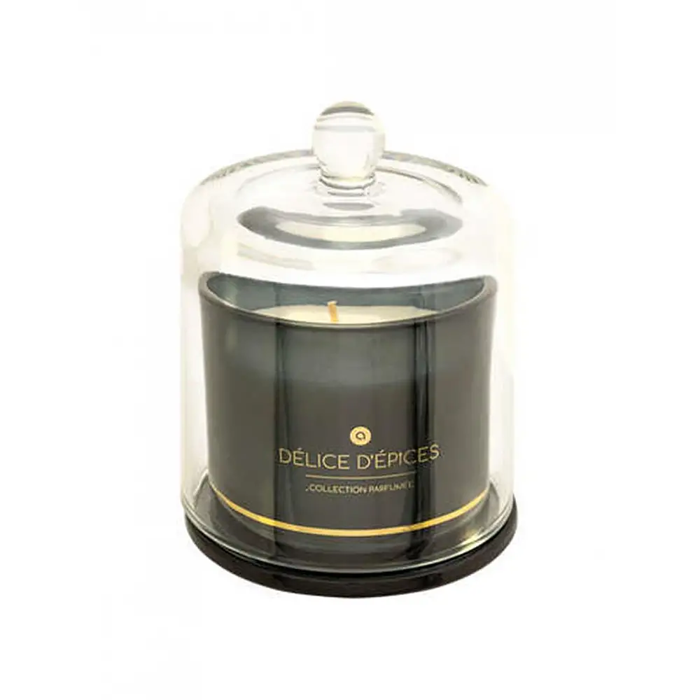 Ποτήρι γυάλινο με κερί/ SPICES καπ. καμπάνα 240gr/10,8x13,8cm