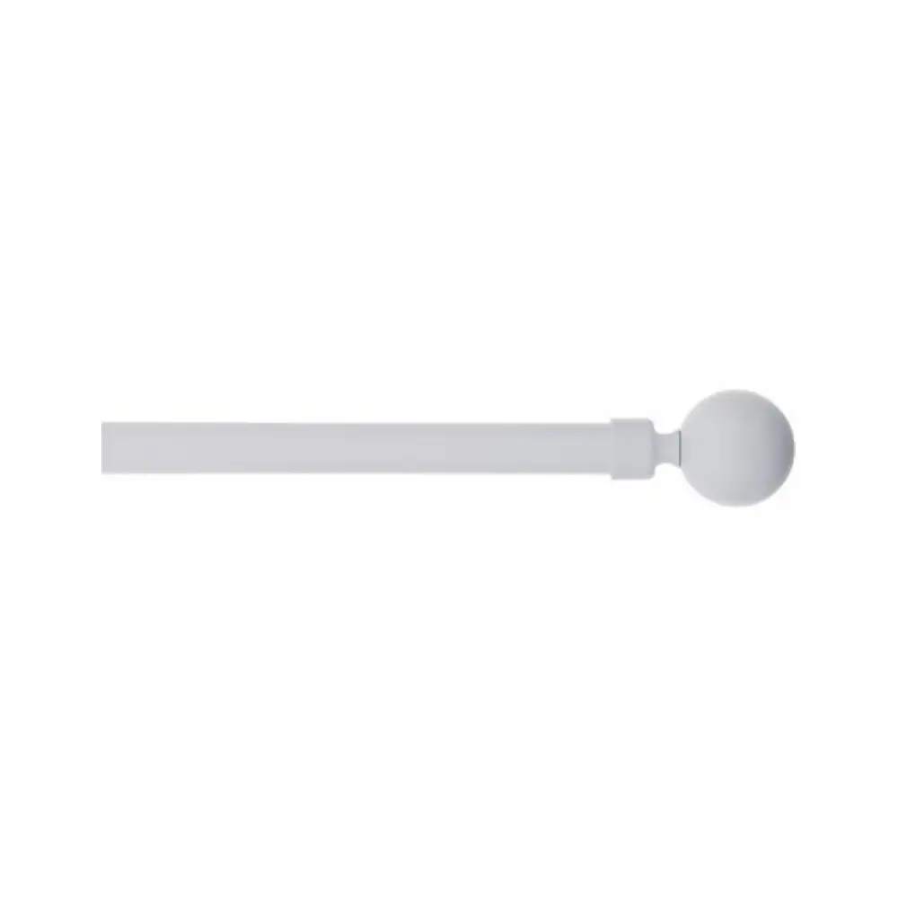 Κουρτινόξυλο μεταλλικό λευκό 1. 9εκ. επεκτ. 120/210