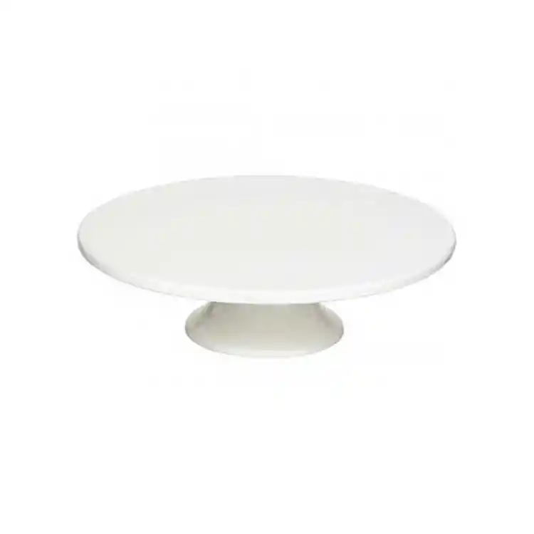 Τουρτιέρα  NORA STONEWARE λευκή Φ28 Η9cm