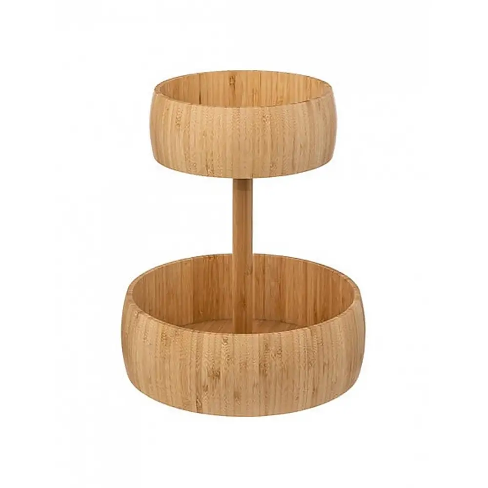 Φρουτιέρα bamboo διπλή Φ30Η35,5cm