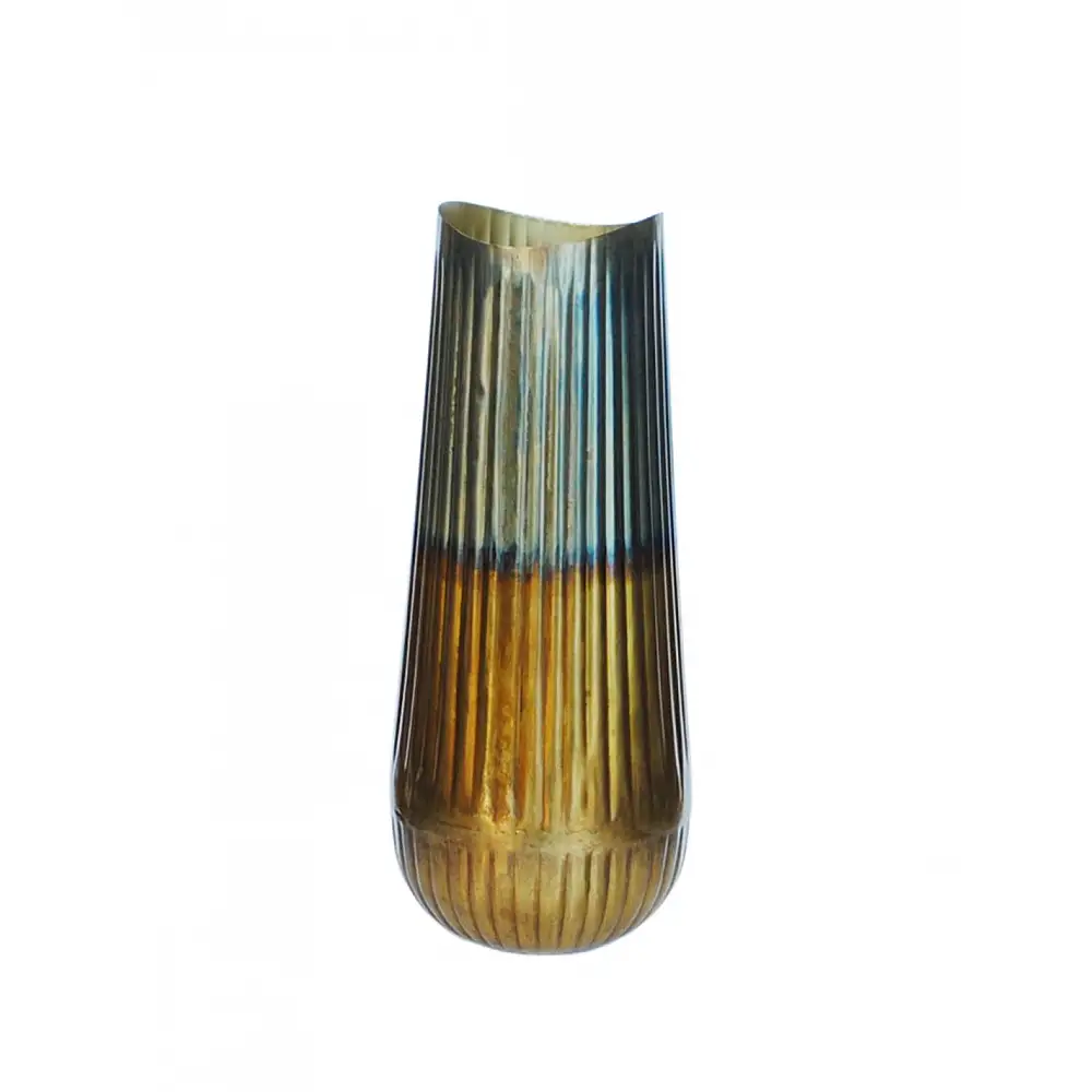 Βάζο μεταλλικό  Bronze/gold Φ20Η49,5cm