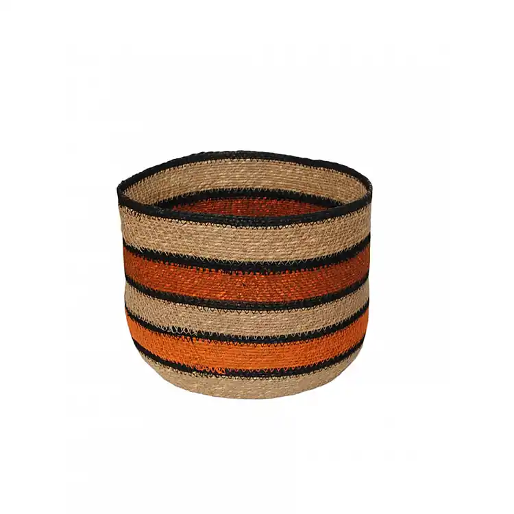 Καλάθι γιούτας χειροπ.  terracotta Φ30Η25cm