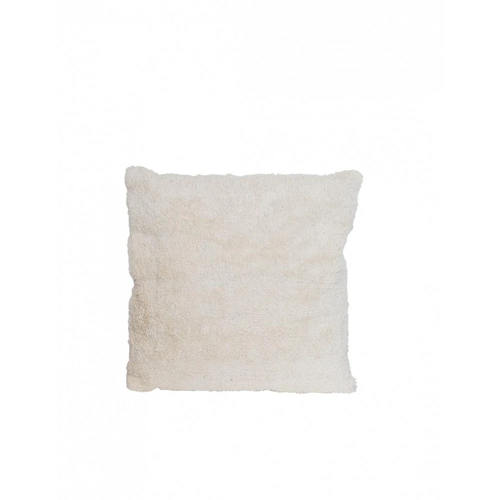 Μαξιλάρι βελούδινο μπουκλέ εκρού 45x45cm