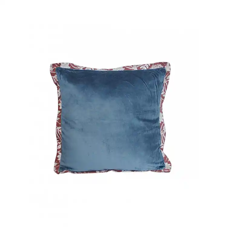 Μαξιλάρι βελούδο μπλε 45x45cm