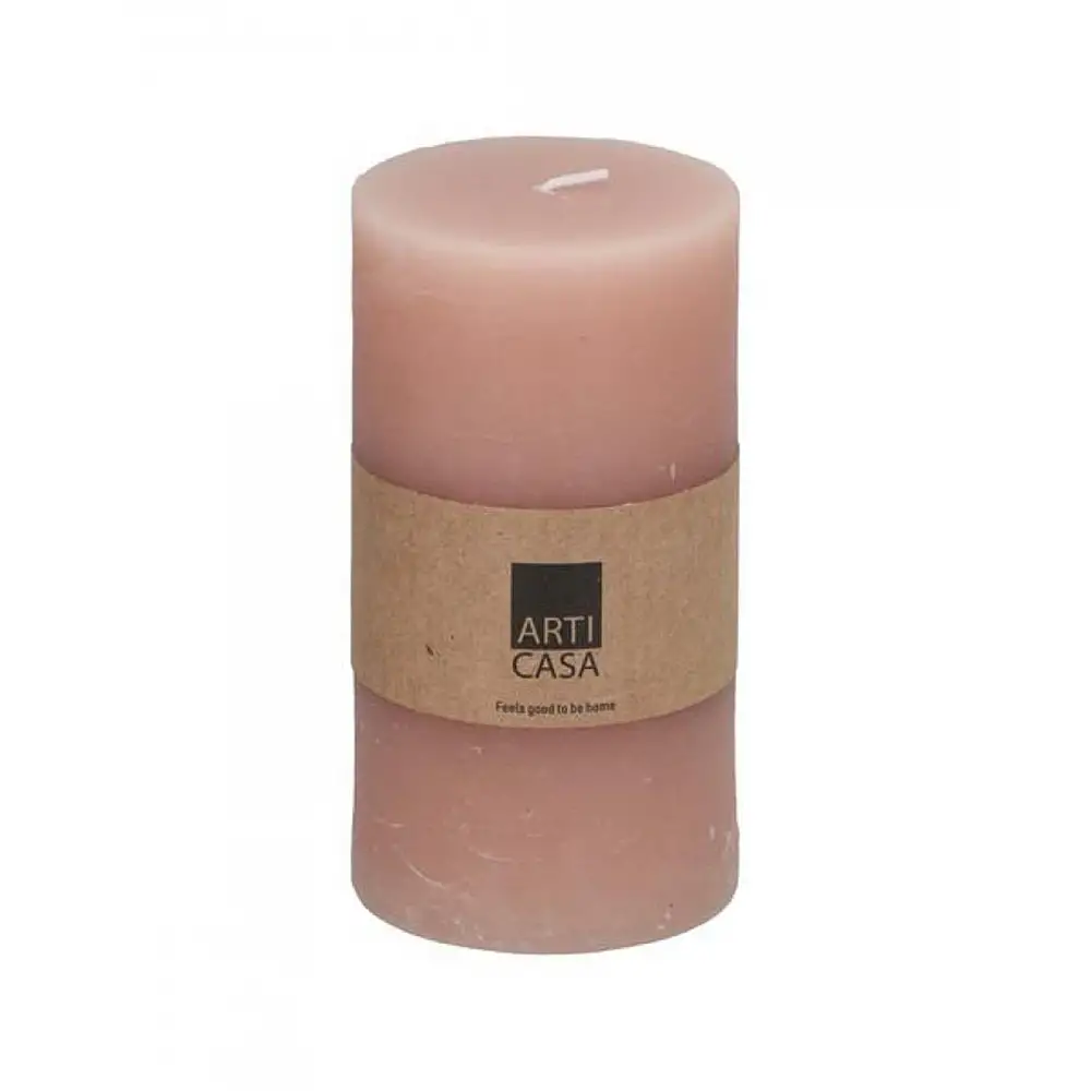 Κερί κορμός ροζ Φ7 Η13cm