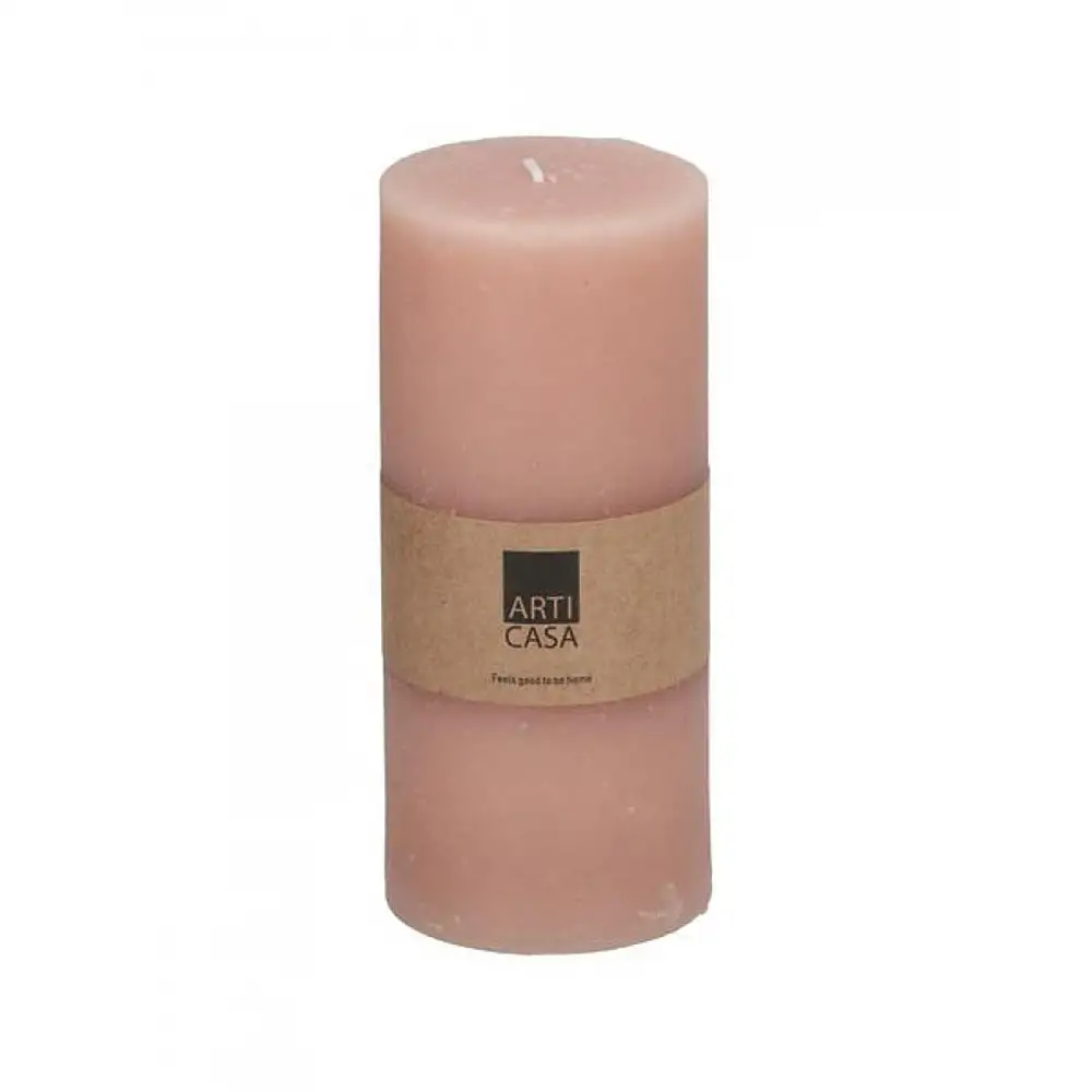 Κερί κορμός ροζ Φ7 Η16cm