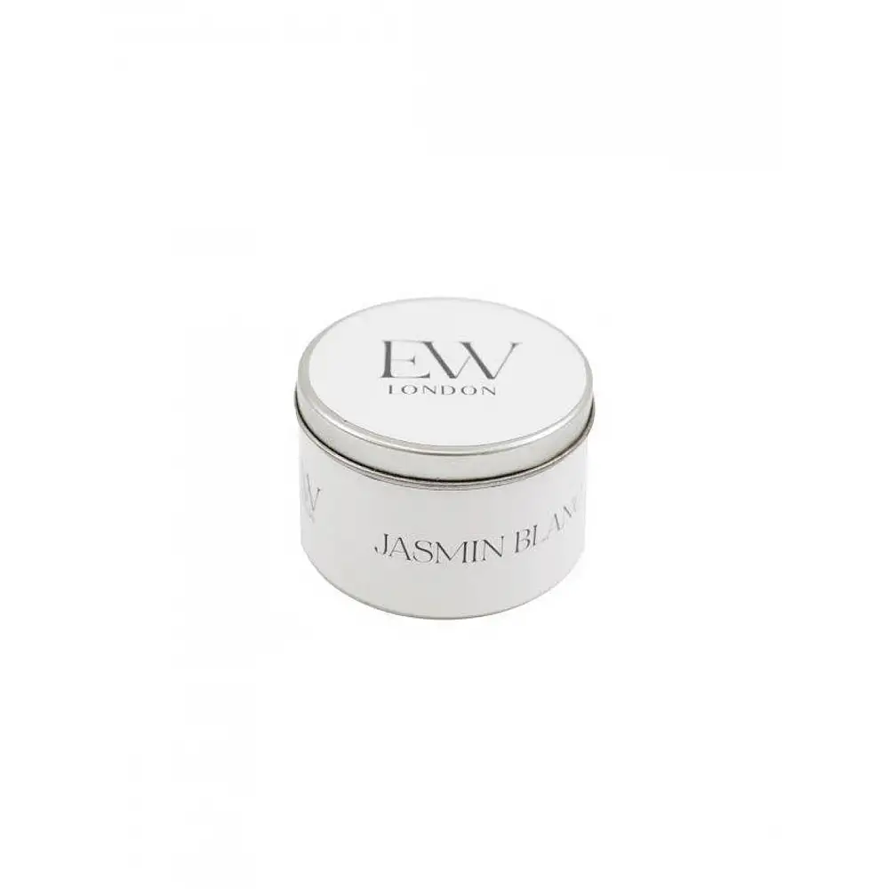 Κερί σε μεταλλικό κουτί  WHITE JASMIN  8x5cm