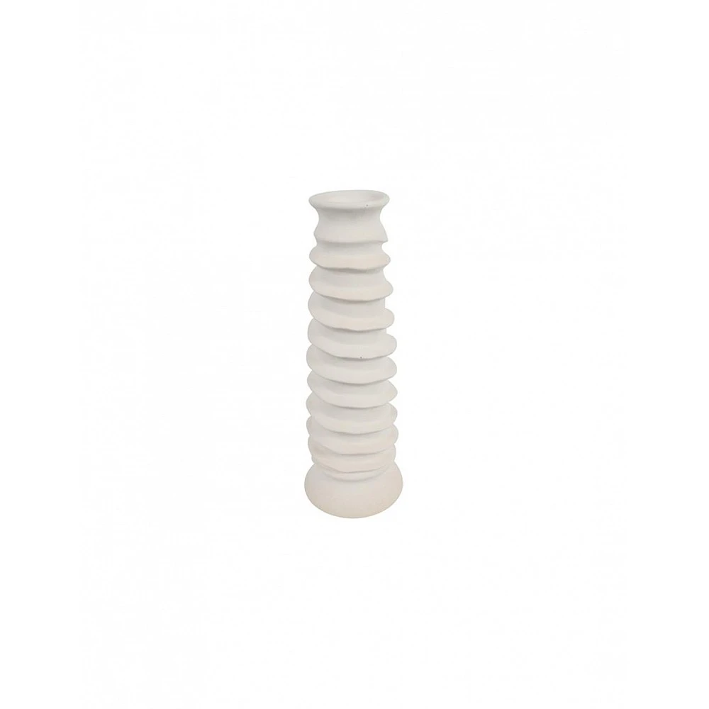 Βάζο κεραμικό λευκό Φ16Η45,8cm