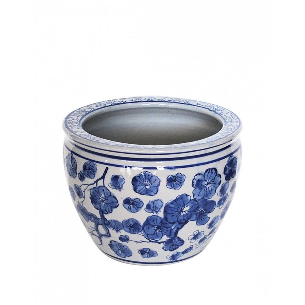 Κασπώ blue porc. flower 36. 5x27cm