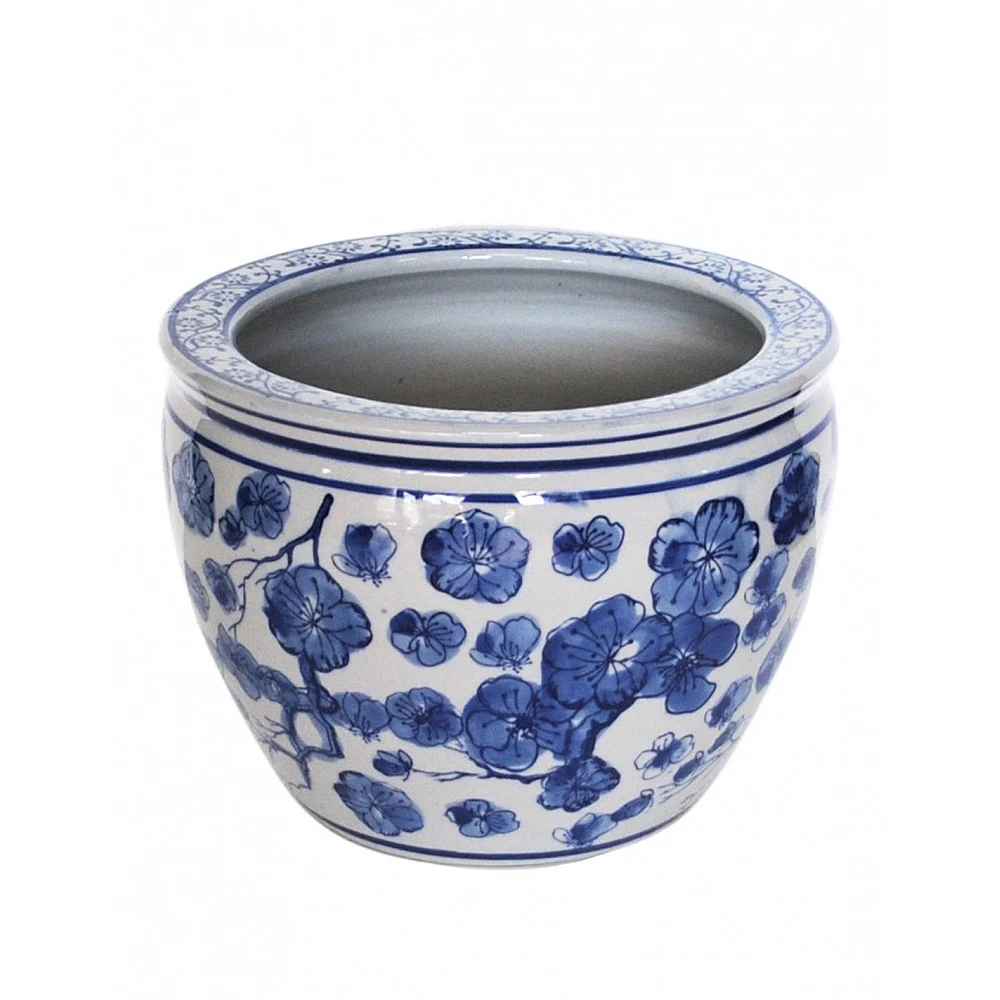 Κασπώ blue porc. flower 51. 5x41cm