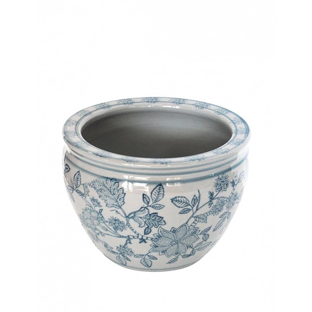 Κασπώ celadon green porc. flower 30x21. 5cm