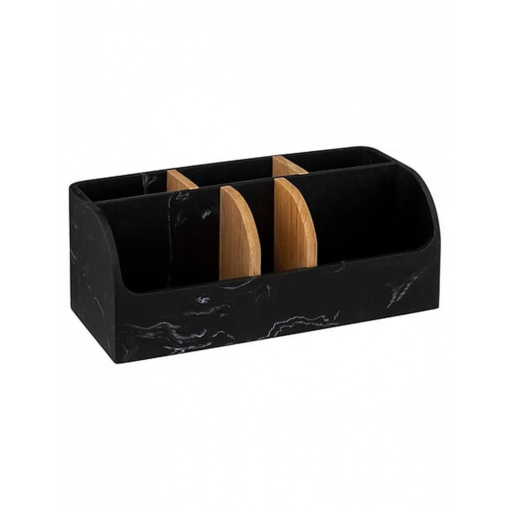 Θήκη οργάνωσης  black marble 25,6x12,1x10cm