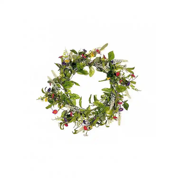 Στεφάνι με άνθη multi Φ54cm