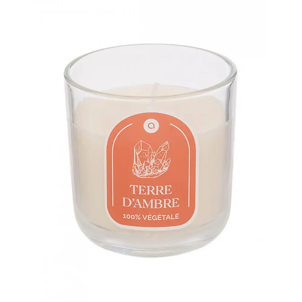 Κερί σε γυάλινο ποτήρι ambre 115gr/Φ7Η7,3cm