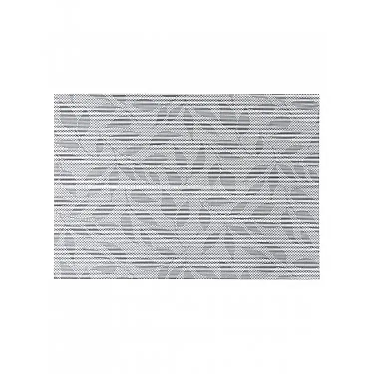 Σουπλά PVC γκρι με φύλλα 50x35cm