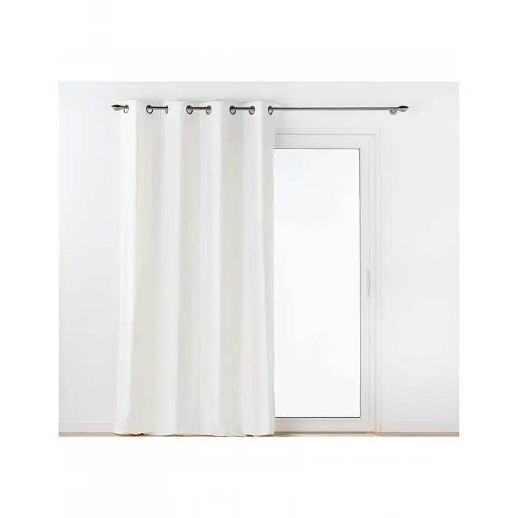 Κουρτίνα λευκή cotton/polyester 135x260cm