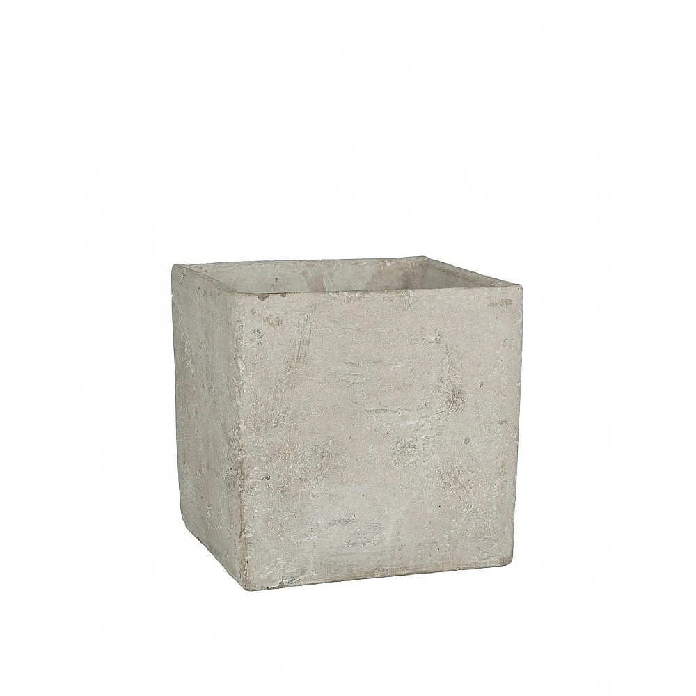 Κασπώ γκρι cement τετράγωνο 15x15x15cm