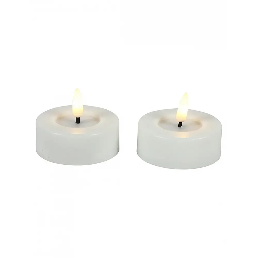 Κερί ρεσό LED λευκό εξωτ. χωρου σ/2 Φ6,7H5,5cm