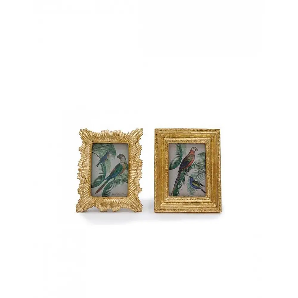 Κορνίζα χρυσή 2σχέδια 10x12cm