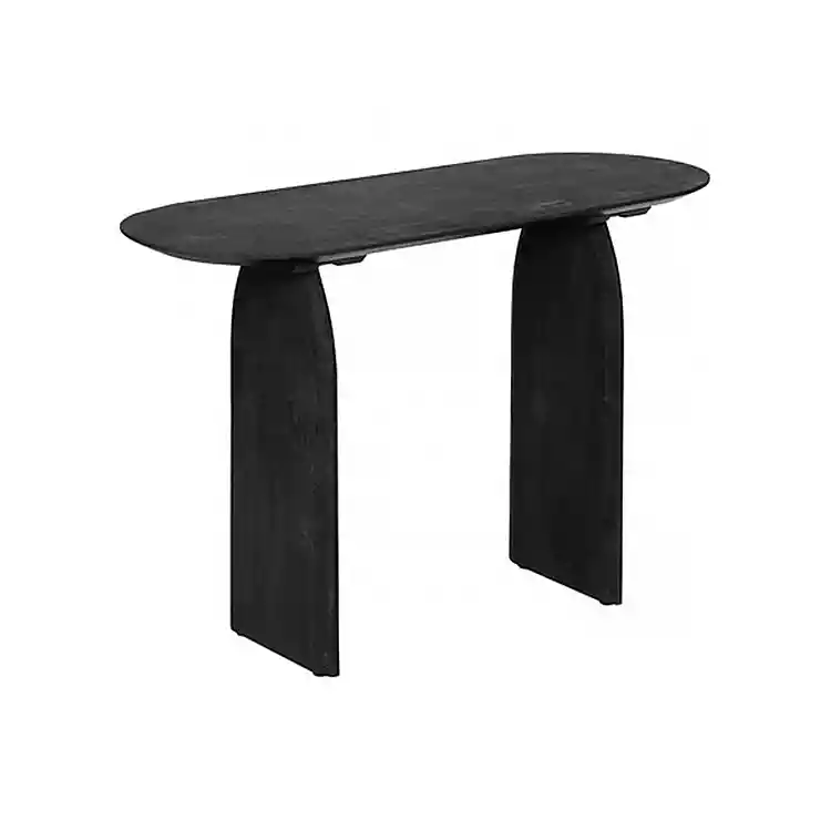 Κονσόλα ξύλινη μαύρη110 x 45 x  77 cm