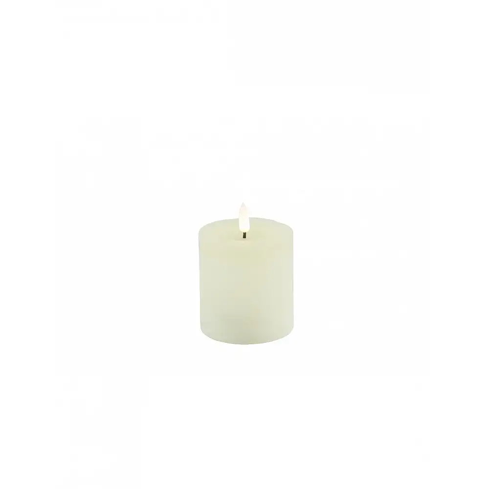 Κερί κορμός LED 7,5x8 εκρού