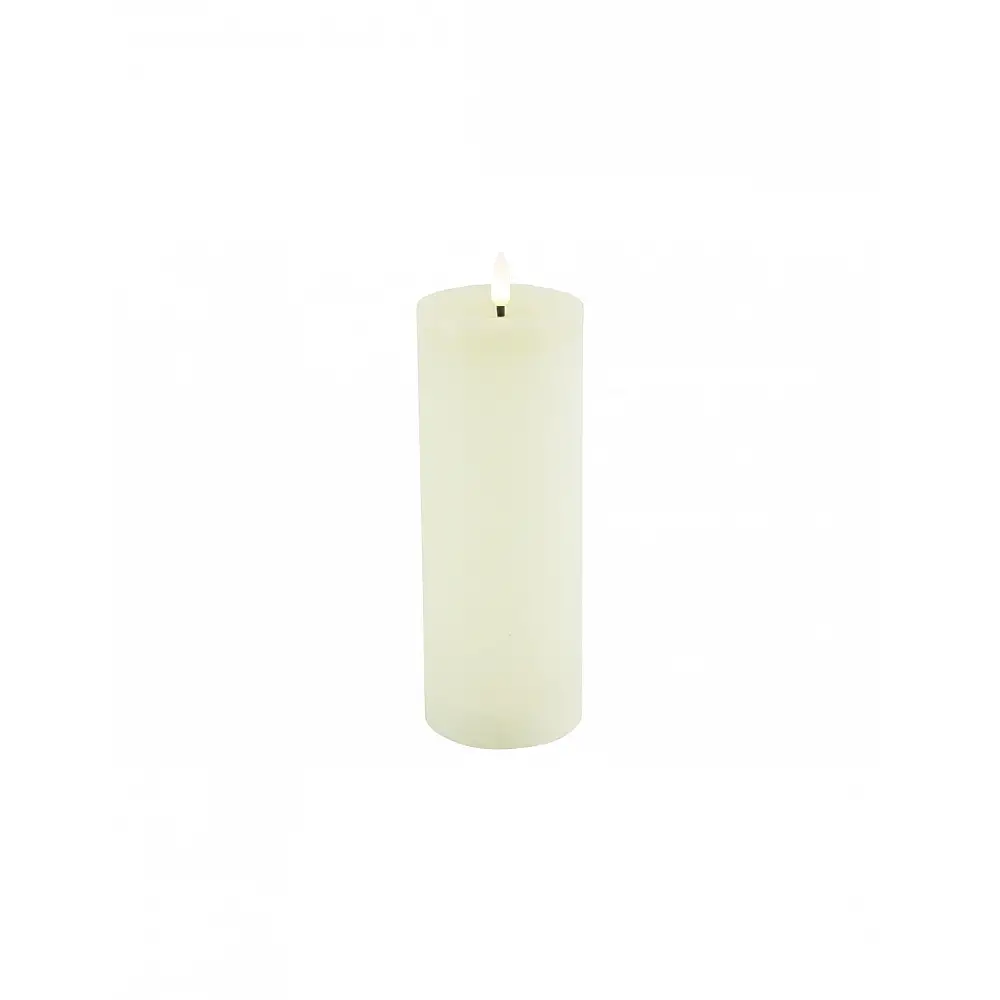 Κερί κορμός LED 7,5x20 εκρού