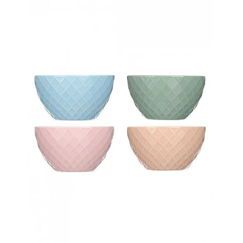 Μπωλ κεραμικό παστέλ/4χρώματα 13x7,5cm