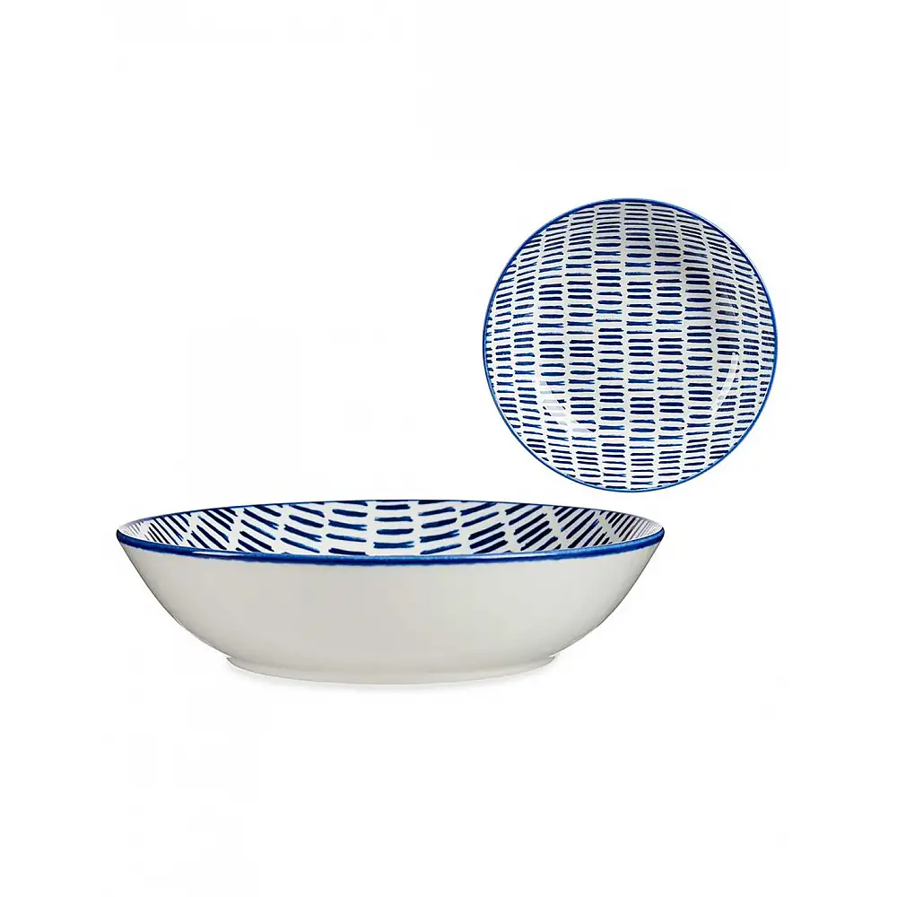 Πιάτο βαθύ πορσελάνη  Blue line  20x4,7cm