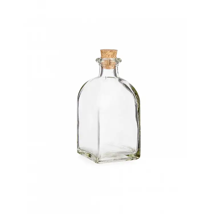 Μπουκάλι γυάλινο με φελλό 125ml/5x5x10cm
