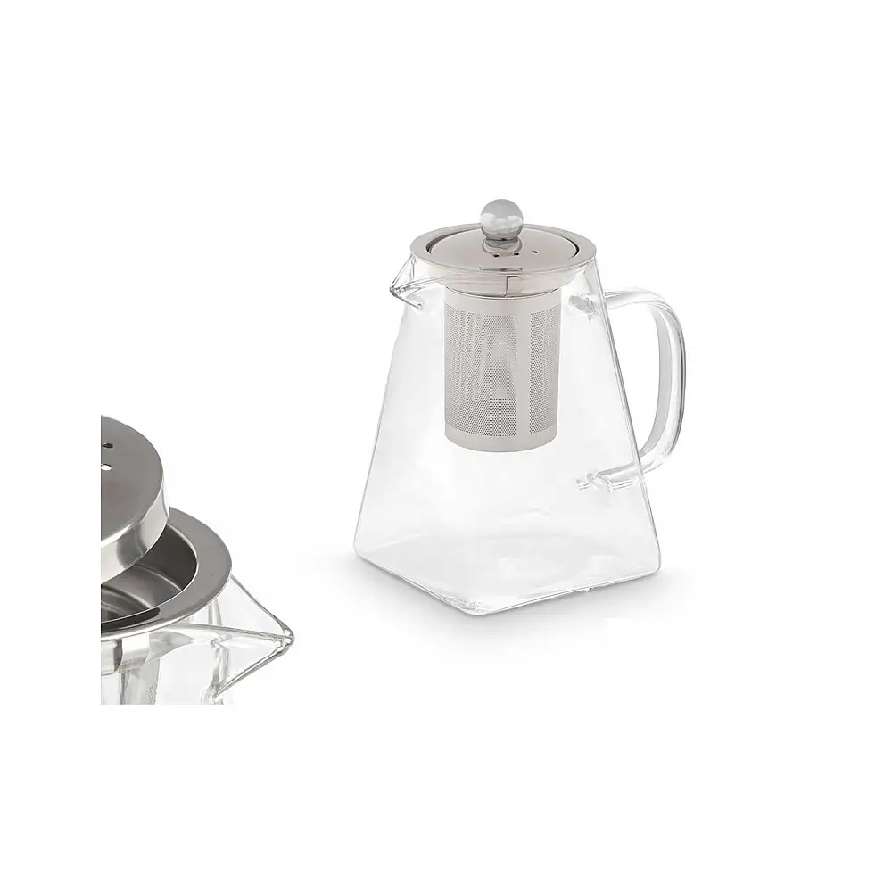 Τσαγιέρα γυάλινη με φίλτρο 550ml/12,1x12,1x8,8cm
