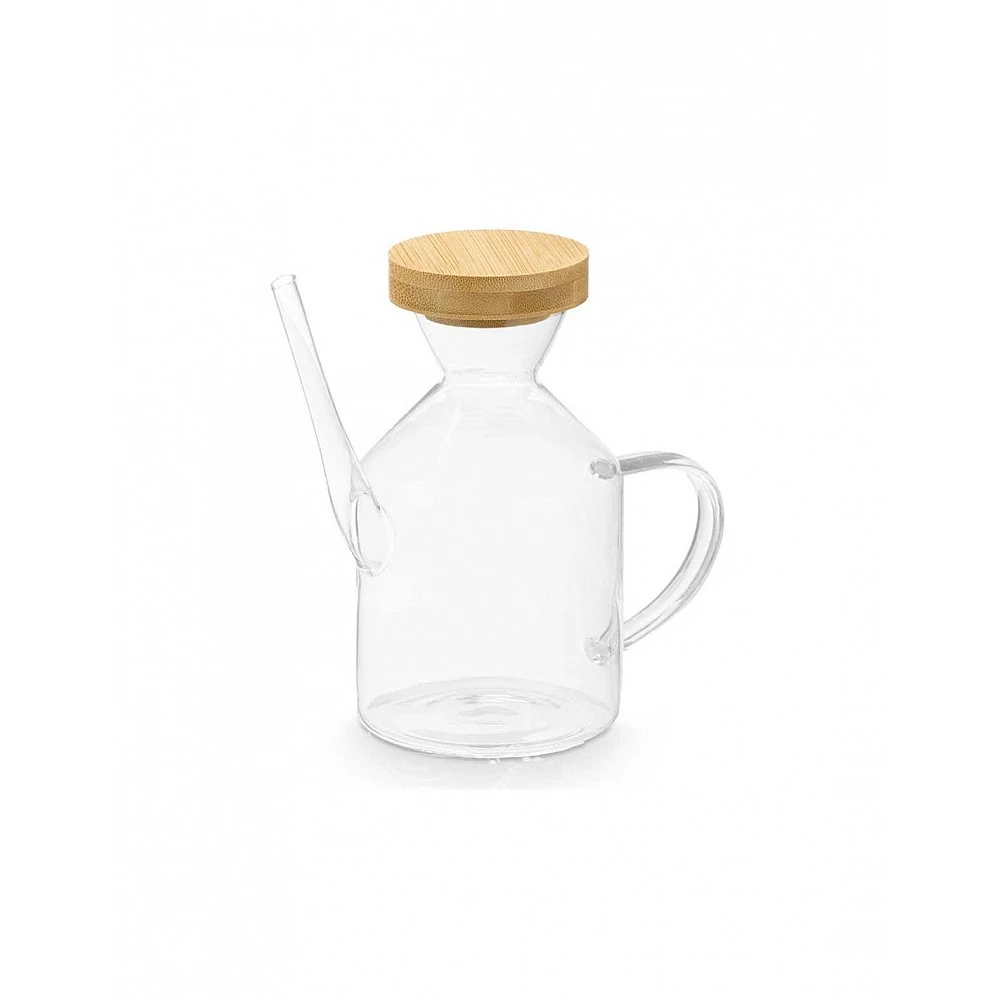 Λαδερό γυάλινο BAMBOO καπάκι 600ml/16x8,8x16,5cm