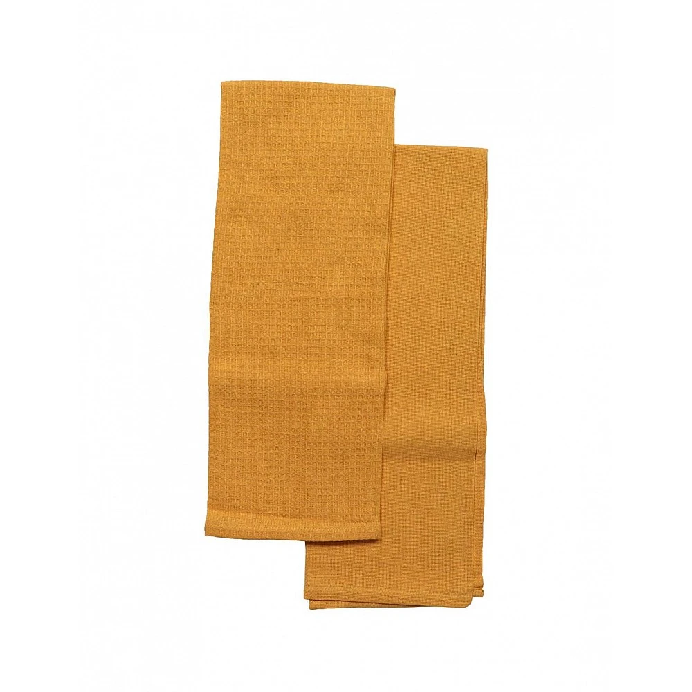 Πετσέτες κουζίνας βαμβακερό YELLOW MUSTARD set2pcs 50x70cm