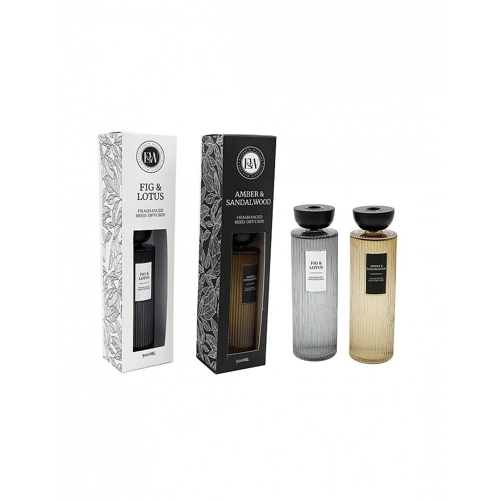Diffuser LOTUS/SANDALWOOD 500ml/2αρώματα6. 5X6. 5X20cm