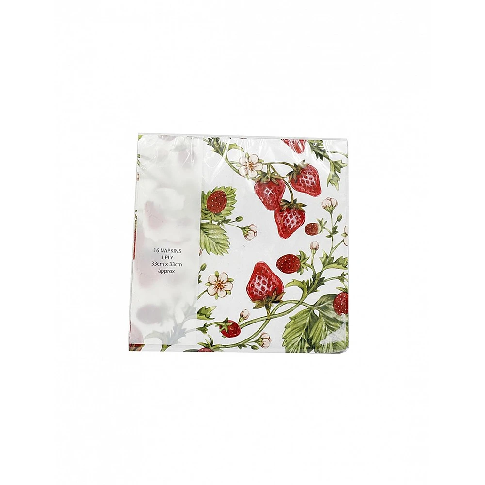 xαρτοπετσέρες σετ 20τμχ  STRAWBERRY 33x33cm