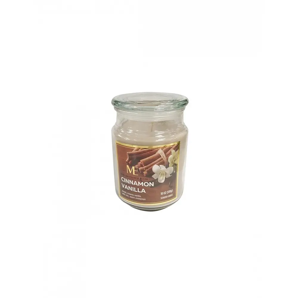 Κερί σε βάζο  CINAMON VANILLA  9x14cm