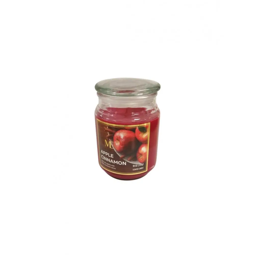 Κερί σε βάζο  APPLE CINAMON  9x14cm