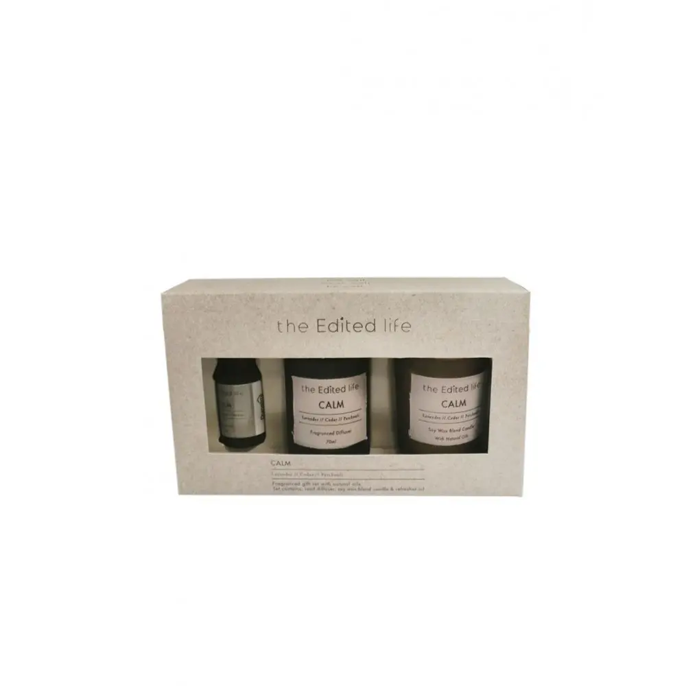 Κερί /λάδι/Diffuser  Calm  σετ δώρου 20x5. 5x12cm