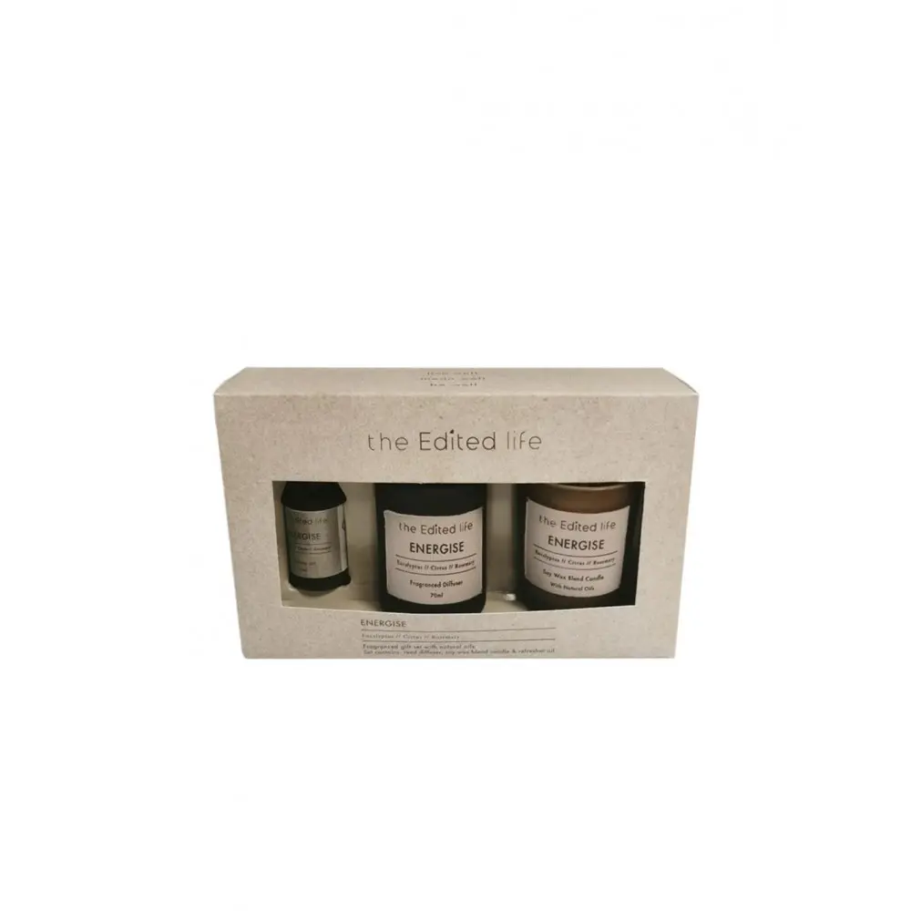 Κερί /λάδι/Diffuser  Energie  σετ δώρου 20x5. 5x12cm