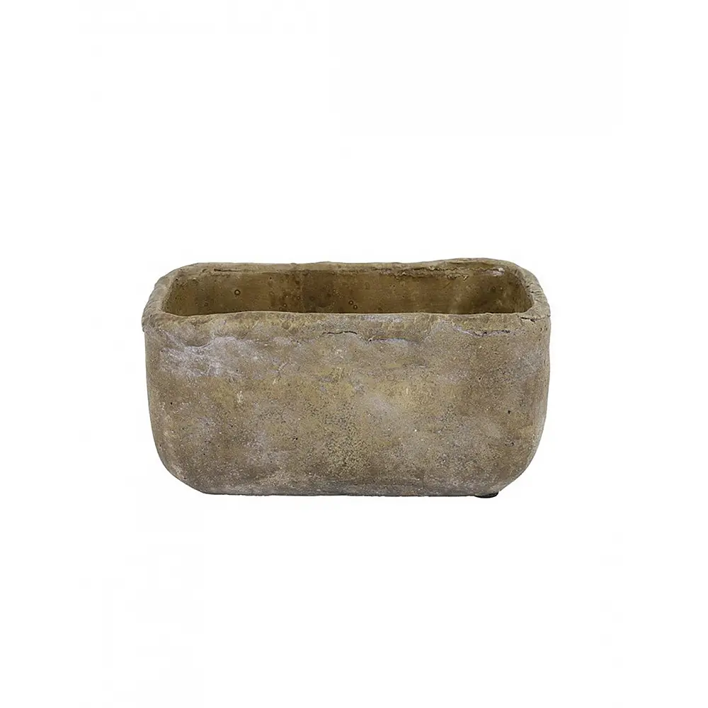 Κασπώ κεραμικό πέτρα ανάγλυφο καφέ  17x9x8,5cm