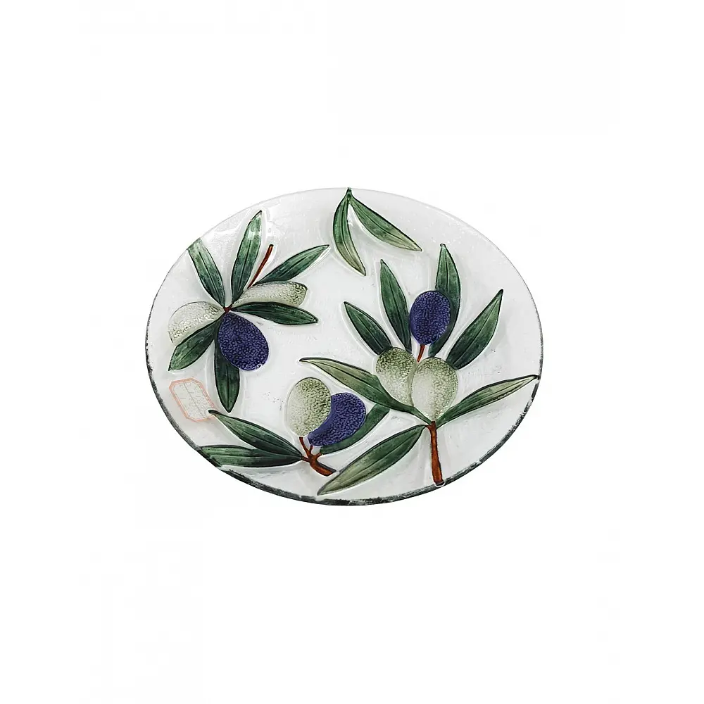 Πιάτο γυάλινο OLIVE  Φ30cm