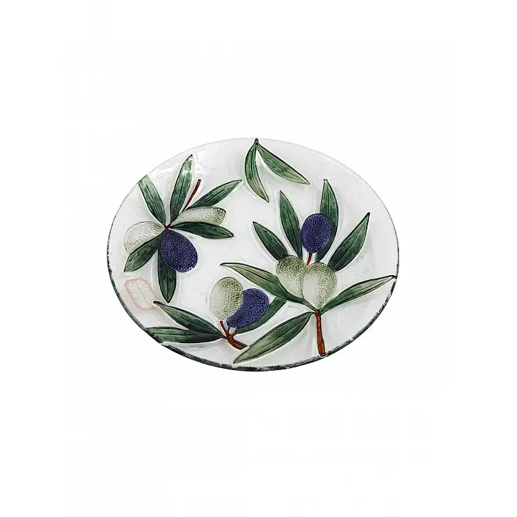 Πιάτο γυάλινο OLIVE  Φ30cm