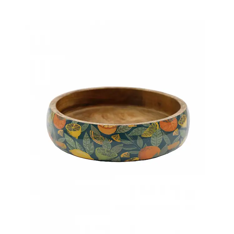 Μπωλ mango enamel λεμόνια&πορτοκαλίάλια Φ30Η7cm