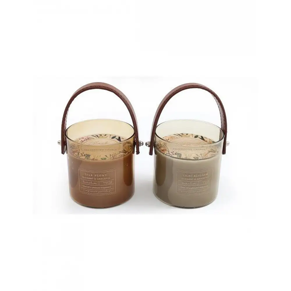 Κερί σε γυάλινο ποτήρι με χερούλι 10x10cm